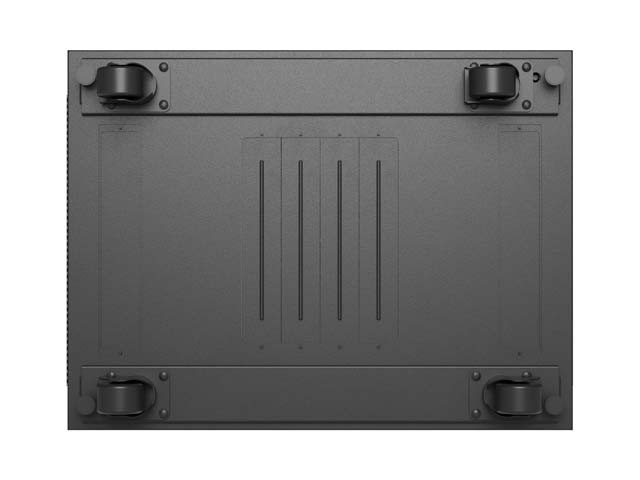 Lanberg Szafa instalacyjna rack stojąca 19" 24U  600x800 czarna drzwi przeszklone LCD ( Flat pack) V2