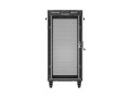 Lanberg Szafa instalacyjna rack stojąca 19" 24U 600x800 czarna drzwi perforowane LCD ( Flat pack) V2