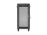 Lanberg Szafa instalacyjna rack stojąca 19" 24U 600x800 czarna drzwi perforowane LCD ( Flat pack) V2