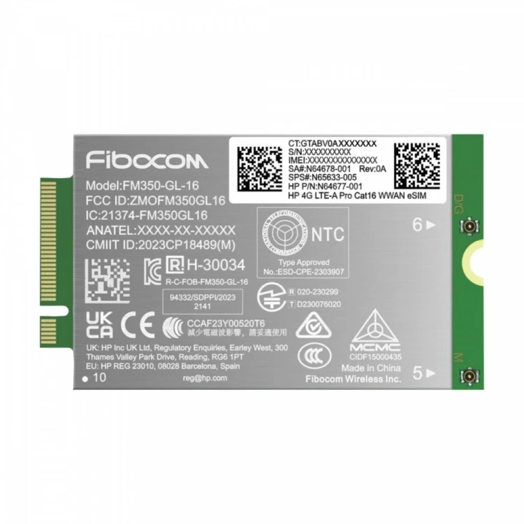 HP Inc. Modem 4G LTE-AP WWAN AM5R3AA