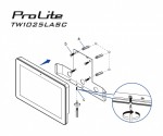 IIYAMA Monitor ProLite 10.1 cala TW1025ALASC-B3PNR,10P.DOT.IPS,WIFI,450 cd/m2,2x2W,3xUSB, RJ45, MICRO, A14, NFC , kamera internetowa (5MPa), pasek świ