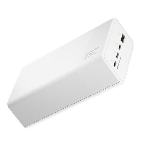 Green Cell Powerbank 30 000mAh, 22.5W, 4 porty, biały