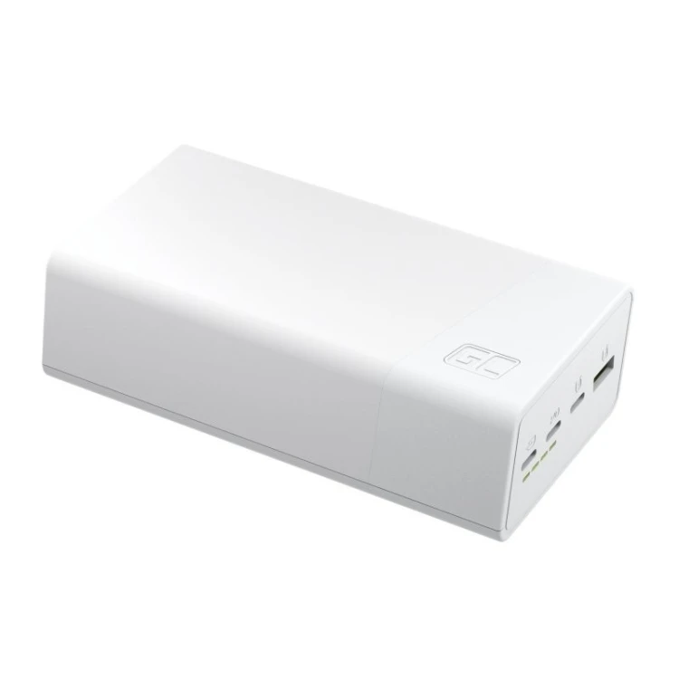 Green Cell Powerbank 30 000mAh, 22.5W, 4 porty, biały