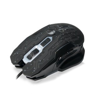 LogiLink Mysz USB dla graczy, 2400 DPI, czarna