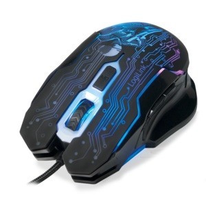 LogiLink Mysz USB dla graczy, 2400 DPI, czarna