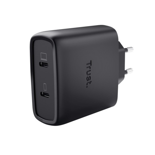 Trust Ładowarka MAXO GaN 65W 2x USB-C czarna