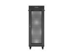Lanberg Szafa instalacyjna rack stojąca 19 cali 32U 600x600 drzwi perforowane LCD czarna (Flat pack)