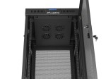 Lanberg Szafa instalacyjna rack stojąca 19 cali 32U 600x600 drzwi perforowane LCD czarna (Flat pack)