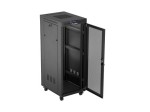 Lanberg Szafa instalacyjna rack stojąca 19 cali 32U 600x800 drzwi perforowane LCD czarna (Flat pack)