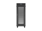 Lanberg Szafa instalacyjna rack stojąca 19 cali 32U 600x1000 drzwi perforowane LCD czarna (Flat pack)