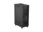 Lanberg Szafa instalacyjna rack stojąca 19 cali 32U 600x1000 drzwi perforowane LCD czarna (Flat pack)