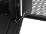 Lanberg Szafa instalacyjna rack stojąca 19 cali 37U 600x600 drzwi perforowane LCD czarna (Flat pack)