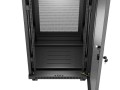 Lanberg Szafa instalacyjna rack stojąca 19 cali 37U 600x600 drzwi perforowane LCD czarna (Flat pack)
