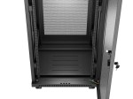 Lanberg Szafa instalacyjna rack stojąca 19 cali 37U 600x600 drzwi perforowane LCD czarna (Flat pack)