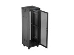Lanberg Szafa instalacyjna rack stojąca 19 cali 37U 600x600 drzwi perforowane LCD czarna (Flat pack)