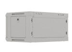 Lanberg Szafa instalacyjna rack wisząca 19" 4U 540x350 szara drzwi przeszklone (flat pack)