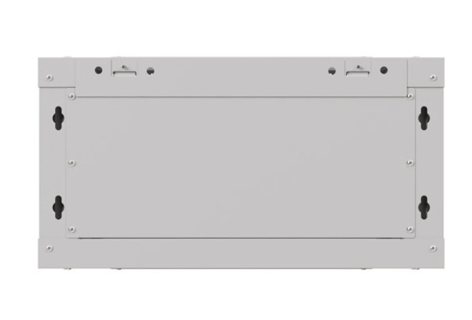 Lanberg Szafa instalacyjna rack wisząca 19" 4U 540x350 szara drzwi przeszklone (flat pack)