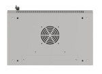 Lanberg Szafa instalacyjna rack wisząca 19" 4U 540x350 szara drzwi przeszklone (flat pack)