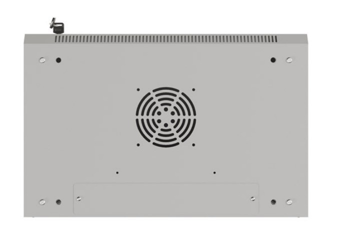 Lanberg Szafa instalacyjna rack wisząca 19" 4U 540x350 szara drzwi przeszklone (flat pack)