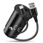 everActive Ładowarka samochodowa CC-15QC QC3.0 18W 1XUSB + kabel USB-C 1m