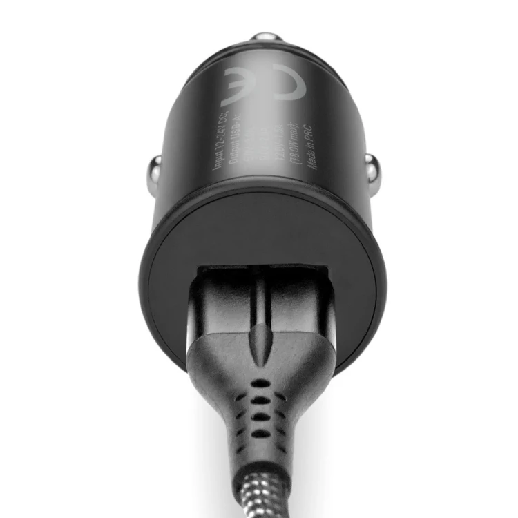 everActive Ładowarka samochodowa CC-15QC QC3.0 18W 1XUSB + kabel USB-C 1m