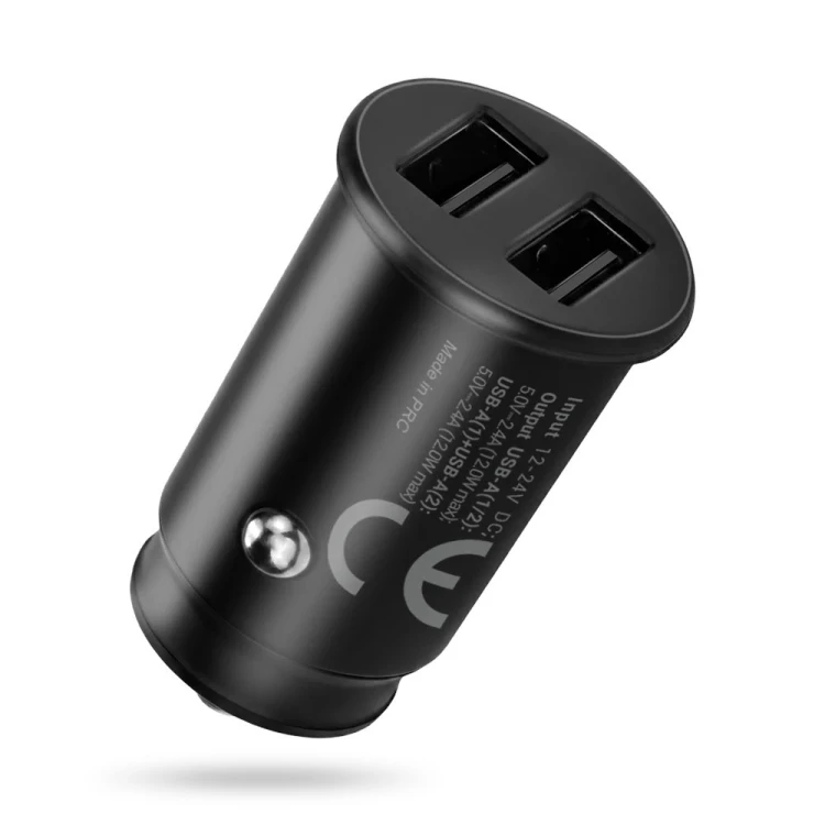 everActive Ładowarka samochodowa CC-25C 2XUSB 12W + kabel USB-C