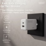 Digitus Ładowarka sieciowa GaN II 45W | 1x USB-C, 1x USB-A | PD 3.0, QC 3.0 | Biała