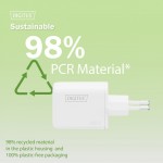 Digitus Ładowarka sieciowa GaN II 45W | 1x USB-C, 1x USB-A | PD 3.0, QC 3.0 | Biała