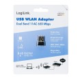 LogiLink Adapter bezprzewodowy USB WLAN, 11ac, 650Mbit