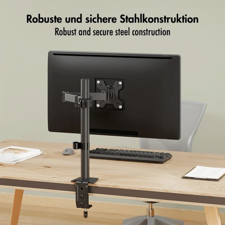 LogiLink Uchwyt do monitora 17 - 32', max 10kg., stalowy