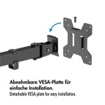 LogiLink Uchwyt do monitora 17 - 32', max 10kg., stalowy