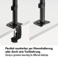 LogiLink Uchwyt do monitora 2x 17-32',10kg max na ramie