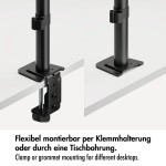 LogiLink Uchwyt do monitora 2x 17-32',10kg max na ramie