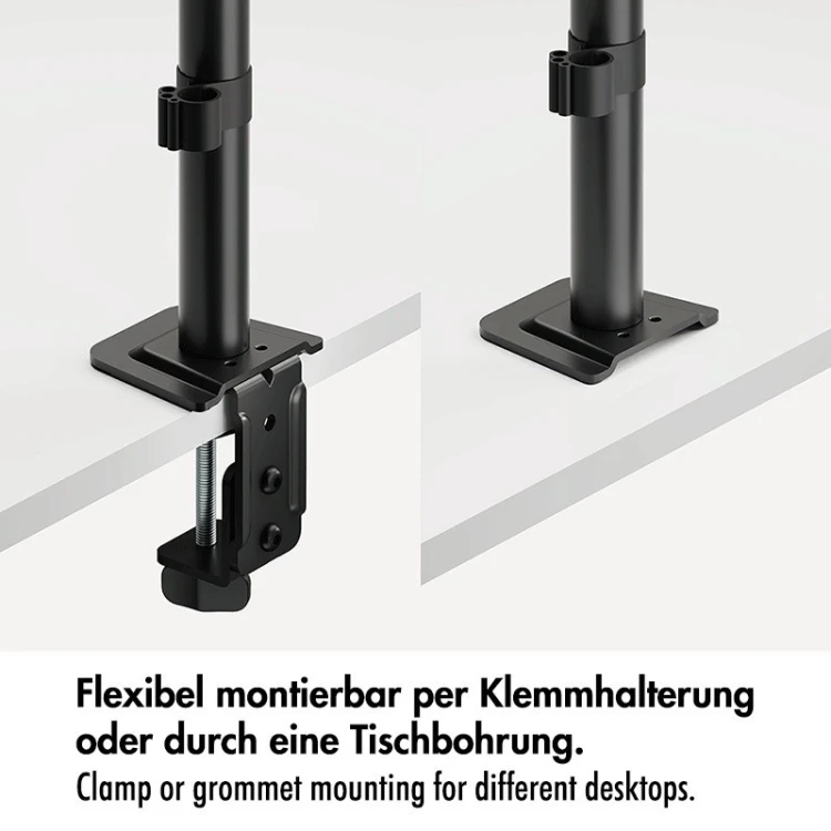 LogiLink Uchwyt do monitora 2x 17-32',10kg max na ramie