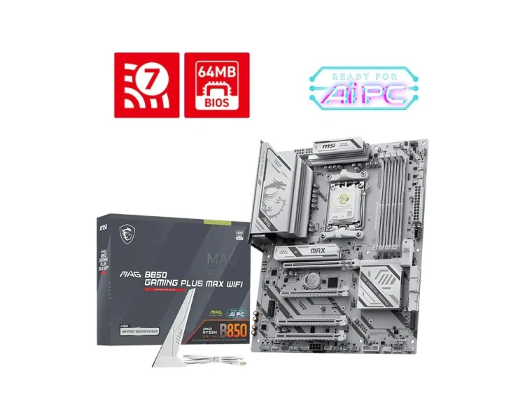 MSI Płyta główna B850 GAMING PLUS WIFI6E AM5 4DDR5 ATX