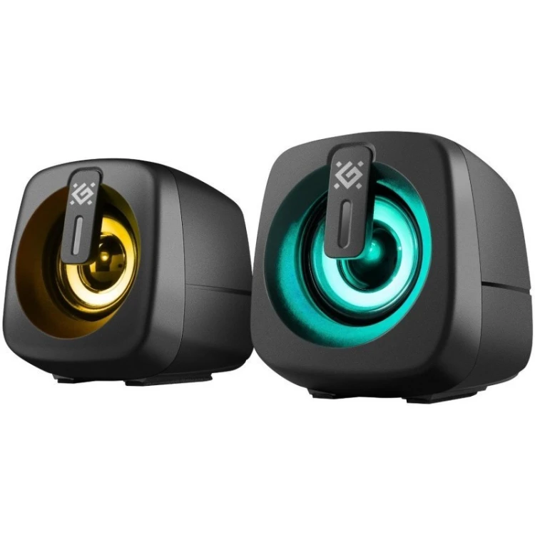 Defender Głośniki komputerowe J1 2.0 6W LED USB czarne