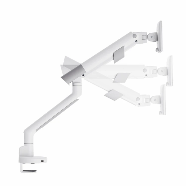 ART Uchwyt biurkowy gazowy do 1 monitora LED/LCD 17-35" L-29GD 2-11kg 2xUSB 3.0 Premium White