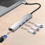 LogiLink HUB USB3.2 3xUSB-A, 1x RJ45 Gigabit Ethernet