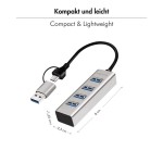 LogiLink Hub USB3.0 4-porty USB- A 5Gbit/s