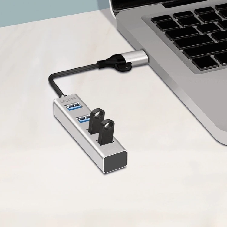 LogiLink Hub USB3.0 4-porty USB- A 5Gbit/s