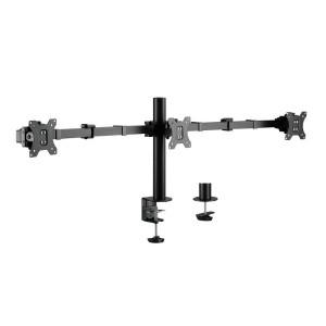 LogiLink Uchwyt na 3 monitory,17 -27 cali, ramie 380mm,3x7kg