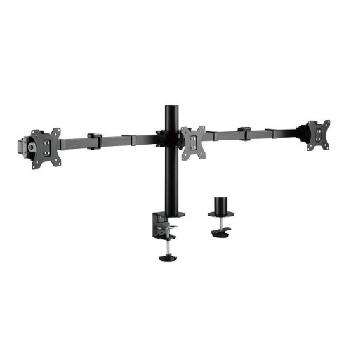 LogiLink Uchwyt na 3 monitory,17 -27 cali, ramie 380mm,3x7kg
