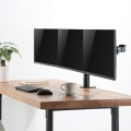 LogiLink Uchwyt na 3 monitory,17 -27 cali, ramie 380mm,3x7kg