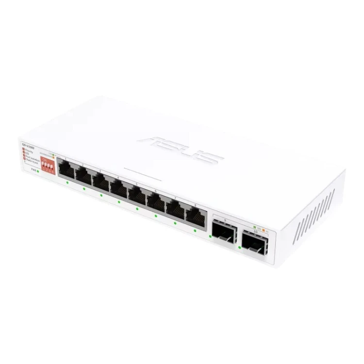 Asus Przełącznik niezarządzalny QG-U1080 8 portów 2.5G + 2 porty 10G SFP+
