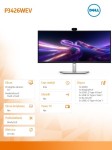 Dell Monitor P3426WEV 34 cale IPS Curved WQHD (3440x1440)/21:9/HDMI/DP/4xUSB/2xUSB-C/RJ45/Camera/3Y
