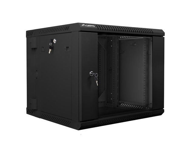 Lanberg Szafa instalacyjna wisząca dwusekcyjna 19'' 9U 600X600mm czarna