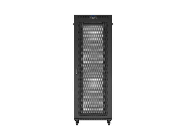Lanberg Szafa instalacyjna rack stojąca 19 cali 47U 800x800 drzwi perforowane LCD czarna (Flat pack)