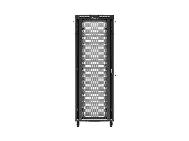 Lanberg Szafa instalacyjna rack stojąca 19 cali 47U 800x800 drzwi perforowane LCD czarna (Flat pack)
