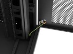 Lanberg Szafa instalacyjna rack stojąca 19 cali 47U 800x800 drzwi perforowane LCD czarna (Flat pack)