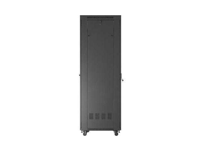 Lanberg Szafa instalacyjna rack stojąca 19 cali 47U 800x800 drzwi perforowane LCD czarna (Flat pack)